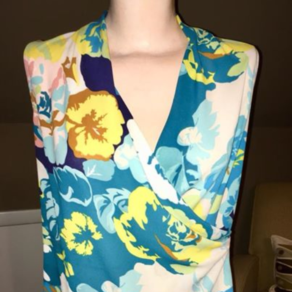 Cabi XS Faux Wrap Top